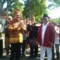 Caption. Wakil Bupati Malang Didik Gatot Subroto saat saat hadir pada kirab di Singosari