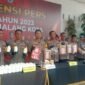 Foto : Kapolresta Malang Kota Kombes Pol Budi Hermanto saat rilis akhir tahun 2023