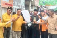 Foto : Akhmad Zaini SH , MH , Caleg Hanura No 1 Dapil Malang Raya untuk DPRD Provinsi Jatim saat Hadi di acara Harlah ke 17