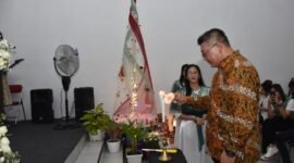 Wabup Malang saat menghadiri perayaan Natal di Gereja Sidang Jemaat Allah (GSJA) Ebenhaezer