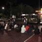 Sejumlah pemuda yang berhasil diamankan saat razia balap liar