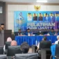 Bupati Malang saat Memberikan Sambutan di depan ara kader PMII