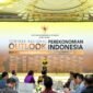 Caption. Presiden Joko Widodo saat menyampaikan sambutan pada acara Outlook Perekonomian Indonesia yang diselenggarakan di Hotel St. Regis, Jakarta, Jumat, 22 Desember 2023