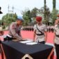 Foto : Kapolres Batu AKBP Oskar Syamsuddin, S.I.K., M.T. saat pimpin Sertijab dua Kasat 