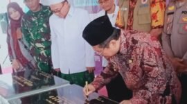 Foto : Pj Bupati Pasuruan Andriyanto pada meresmikan gedung baru Badan Penanggulangan Bencana Daerah (BPBD) Kabupaten Pasuruan