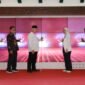 Caption. Bupati Malang H.M Sanusi (tengah) saat Launching E Parkir kawasan wisata milik PD Jasa Yasa 