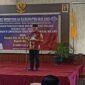 Caption. Bupati Malang H.M Sanusi saat memberikan sambutan pada pengukuhan MKKS SMP Negeri se Kabupaten Malang masa bakti 2024 - 2026