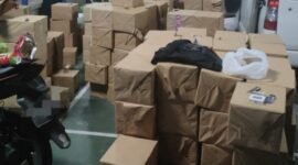 Foto : Ratusan Ribu batang rokok ilegal yang berhasil diamankan Bea Cukai Malang