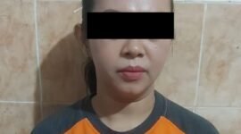 Foto : Tersangka RL, wanita sesialis pencurian di minimarket