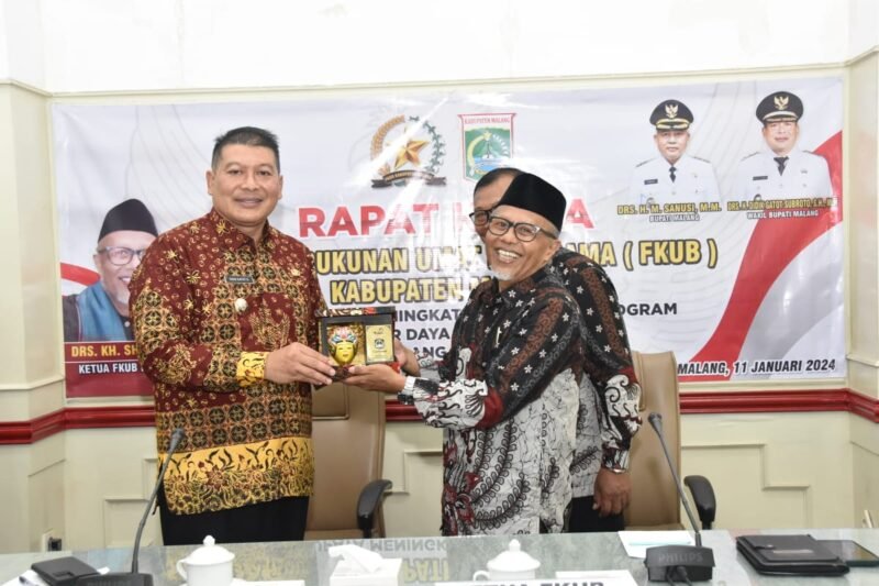 Foto : Wakil Bupati Malang Drs. Didik Gatot Subroto, S.H, M.H saat hadiri Raker FKUB Taun 2024