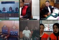 Foto : Sidang putusan terhadap dua orang selebgram asal kota Batu terlibat judi online