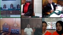 Foto : Sidang putusan terhadap dua orang selebgram asal kota Batu terlibat judi online