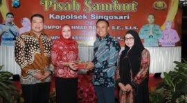 Foto : Wabup Malang Didik Gatot Subroto saat hadiri Pisah Sambut Kapolsek Singosari