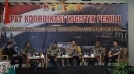 Foto : Kapolres Batu dan Wakil Bupati Malang hadiri Rakor Logistik Pemilu
