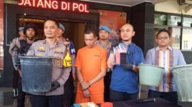 Foto : Kasat Reskrim Polresta Malang Kota Kompol Danang Yudanto saat press riise pengungkaan kasus mutiasi