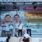 Foto : Relawan pendukung Capres 02 Prabowo - Gibran gelar acara senam Gemoy di Kota Malang
