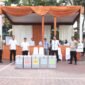 Foto :  Simulasi Pengamanan Tempat Pemungutan Suara (TPS) di Polres Malang