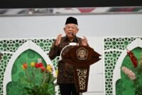Foto : Wakil Presiden K.H. Ma’ruf Amin memberikan Kuliah Umum di Universitas Islam Malang (UNISMA)
