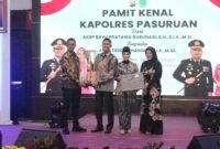 Foto : Dandim 0819/Pasuruan Letkol Arh Noor Iskak S.T. menghadiri acara pisah sambut Kapolres Pasuruan