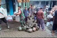 Foto : Kerja Baki pengecoran gedung baru Madrasah Nurul Mubarok