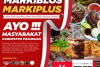 Foto : Program MARKIBLOS MARKIPULS (Mari Kita Nyoblos, Mari Kita Pilih Kuliner Gratis). 