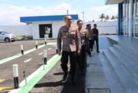 Foto : Kapolres Malang, AKBP Putu Kholis Aryana, meakukan peninjauan Kantor Satpas Prototype 