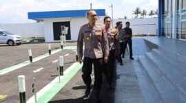 Foto : Kapolres Malang, AKBP Putu Kholis Aryana, meakukan peninjauan Kantor Satpas Prototype 