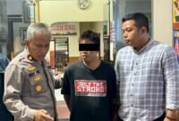 Foto : Pelaku pencabulan terhadap seorang remaja perempuan di Kecamatan Dau, Kabupaten Malang.