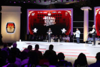 Caption. Debat calon Presiden ke lima yang diselenggarakan oleh KPU (sumber foto - KPU)