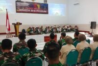 Foto : Kodim 0819/Pasuruan menggelar peringatan Isra' Mi'raj Nabi Muhammad SAW 1445 H/2024 M 