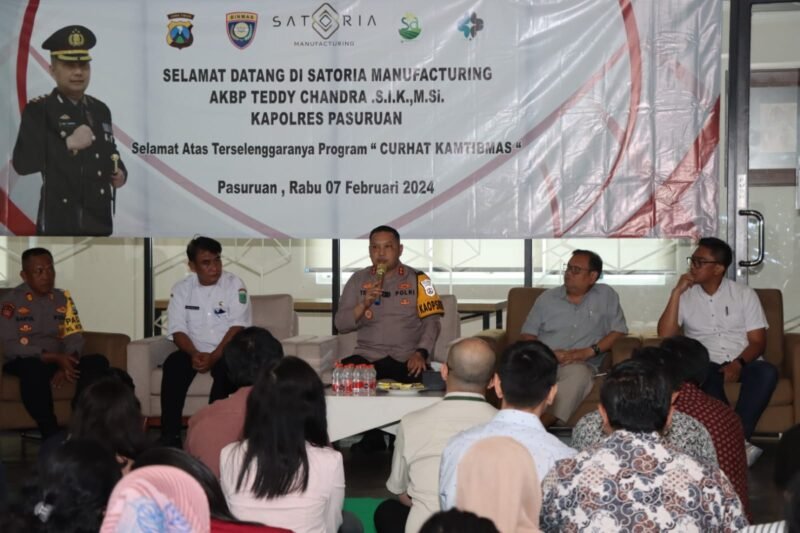 Foto : Kapolres Pasuruan AKBP Teddy Chandra, S.I.K., M.Si. menggelar Curhat Kamtibmas dan Silaturahmi ke sejumlah Tokoh Agama