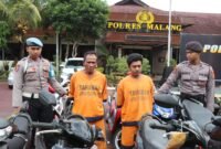 Foto : Dua tersangka penadah curanmor