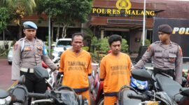 Foto : Dua tersangka penadah curanmor
