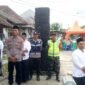 Foto : Bhabinkabtimas Polsek Tumpang saat menghadiri pengajian umum di Desa Tulusbesar Kecamatan Tumpang