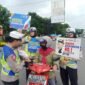 Foto : Satlantas Polres Malang melaksanakan kegiatan sosialisasi Operasi Keselamatan Semeru 2024
