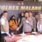 Foto : Polres Malang gelar Konferensi Pers ungkap jaringan pemalsu beras bulog