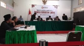Foto : sidang dugaan perkara Pelanggaran Administratif di kantor Badan Pengawas Pemilu (Bawaslu) Kota Malang