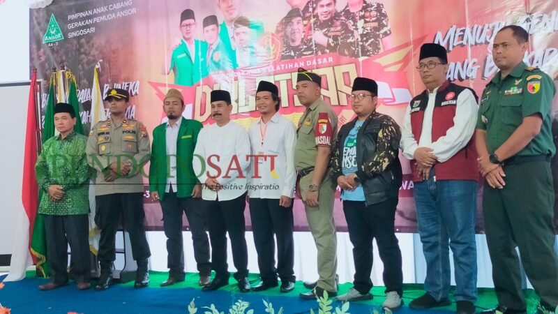 Pendidikan dan Pelatihan Dasar (Diklatsar) Banser yang diikuti sebanyak 150 peserta di Pondok Pesantren Arraudoh Desa Dengkol.