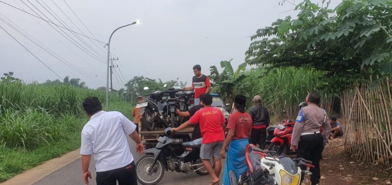 Foto : balap liar yang berhasil diamankan oleh anggota Polsek Sukorejo 