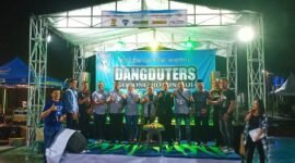 Foto : Deklasrasi dan Pengukuhan antar ketua Paguyuban Musik Dangdut di Malang Selatan melalui Dangduters Gotong Royong