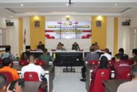 Foto : Kapolres Batu AKBP Oskar Syamsuddin pimpin Rapar Koordinasi Eksternal