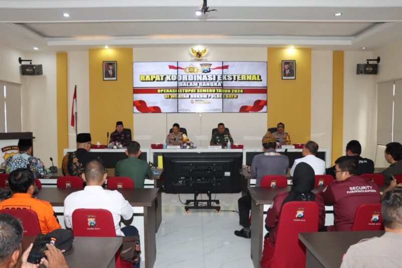 Foto : Kapolres Batu AKBP Oskar Syamsuddin pimpin Rapar Koordinasi Eksternal