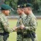 Foto : Panglima Kostrad (Pangkostrad) Letjen TNI Letjen TNI Muhammad Saleh Mustafa saat pimpin upacara sertijab