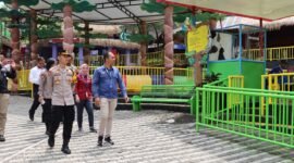 Foto : Kapolres Batu AKBP Oskar Syamsuddin S.I.K., M.T. bersama PJU Polres Batu cek wisata Jatim Park 1 Kota Batu,