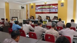 Foto : Kapolres Batu AKBP Oskar Syamsuddin, S.I.K., M.T., menggelar kegiatan Latihan Pra Operasi Ketupat Semeru 2024
