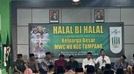 Foto : personel Polsek Tumpang ikut hadiri Hala Bihalal yang digelar MCW NU Kecamatan Tumpang