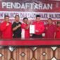Foto : Didik Gatot Subroto mendaftar Bacakada di kantor DPC PDIP Kota Batu