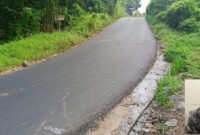 Ket foto. Ruas jalan Desa Sitirejo Kecamatan Wagir yang selesai dikerjakan. (Insert Kepala Desa Sitirejo Wagir, Buang)