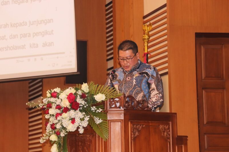 Ket foto. Wakil Bupati Malang Didik Gatot Subroto saat menyampaikan Ranperda tentang Perubahan APBD Kabupaten Malang tahun 2024