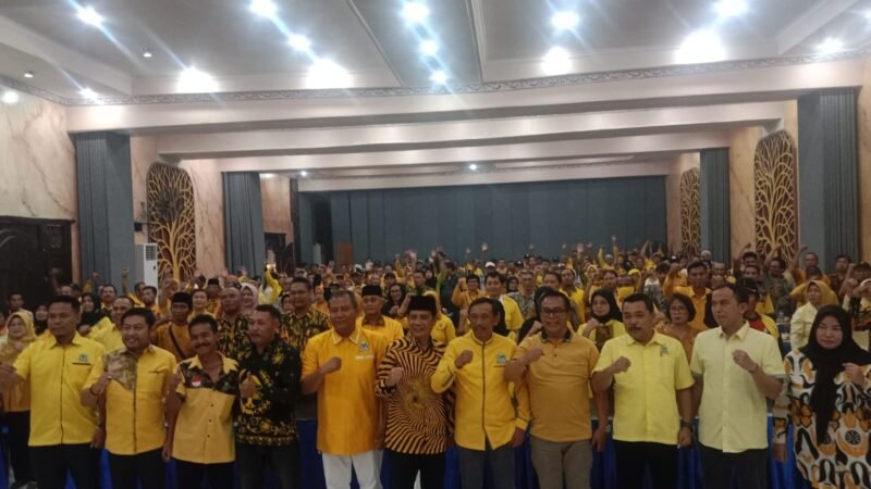 Foto : Caption : Deklarasi Partai Golkar Mengusung H Gunawan dan dr Umar Usman menjadi calon Bupati Malang